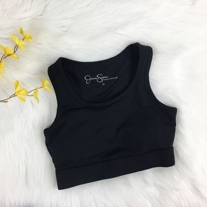 Jessica Simpson Blk The Warmup Sports Bra Size XS